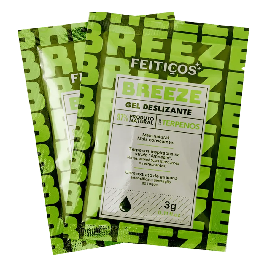 Sachê Gel Deslizante com Terpenos Breeze 3 g — imagem do produto
